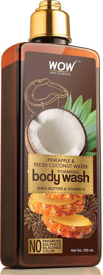 WOW Skin Science Pineapple & Fresh Coconut Water Foaming Body Wash