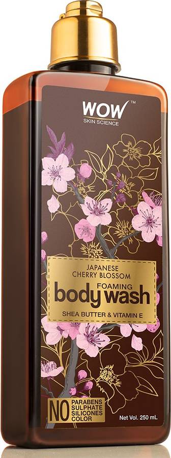 WOW Skin Science Japanese Cherry Blossom Foaming Body Wash