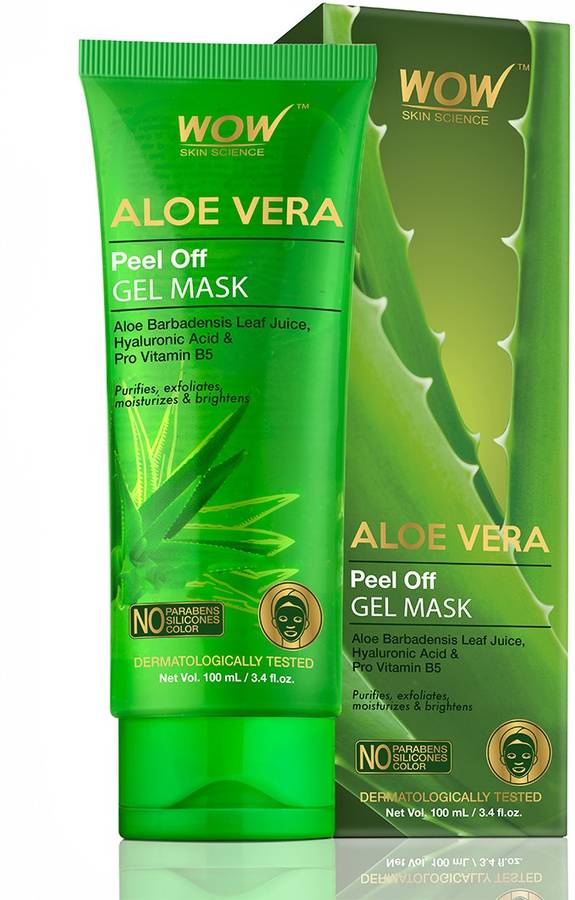 WOW Skin Science Aloe Vera Peel Off Gel Mask - 100 mL - Tube