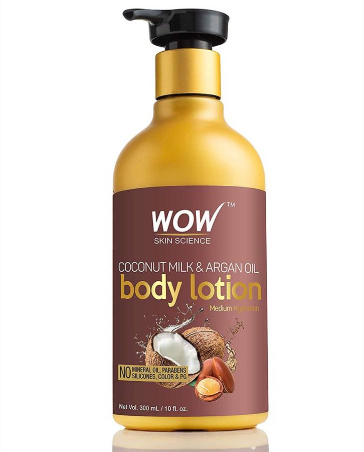 WOW Skin Science Coconut Milk & Argan Oil Body Lotion - Medium Hydration -300 mL Price in India