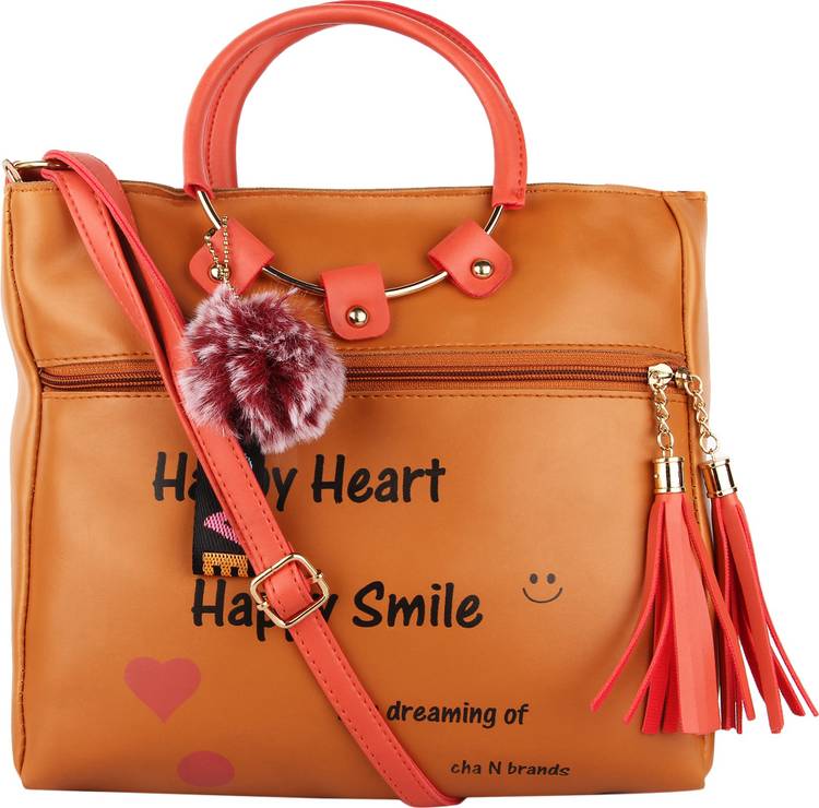 Orange Women Sling Bag