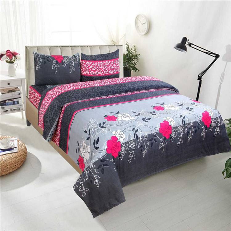 SPSON'S HANDLOOM 120 TC Polycotton Double 3D Printed Bedsheet