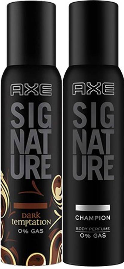 AXE Signature Champion & Dark Temptation 154 ml each Perfume Body Spray  -  For Men