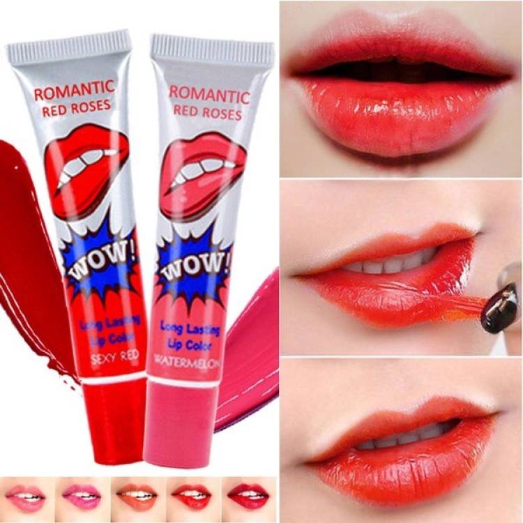 ROMANTIC BEAR combo OF SEXY RED AND WATERMELON Lip Stain Price in India