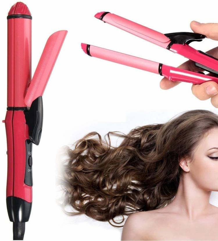 SHARPNAL 2 in 1 Hair Straightener and Curler(Straightener&curler for women & men) Hair Straightener Price in India