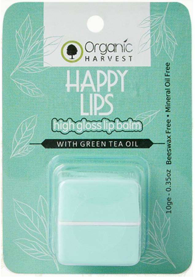 Organic Harvest Happy Lips High Gloss Lip Balm Green Tea Grean Tea Price in India