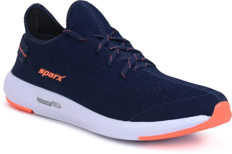 Men SM-482 Navy Blue Neon Orange Running Shoes For Men