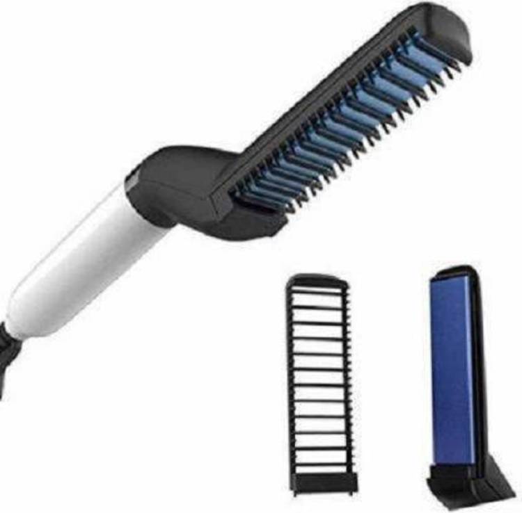 skyhaven Multifunctional Volumize Flatten Side and Straighten Hair Curler Comb for Men beard staightner-01 Hair Straightener Price in India