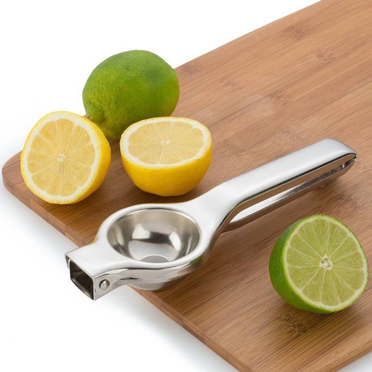 MACARIZE Steel Hand Juicer Pure Steel MAX duty Lemon Juicer