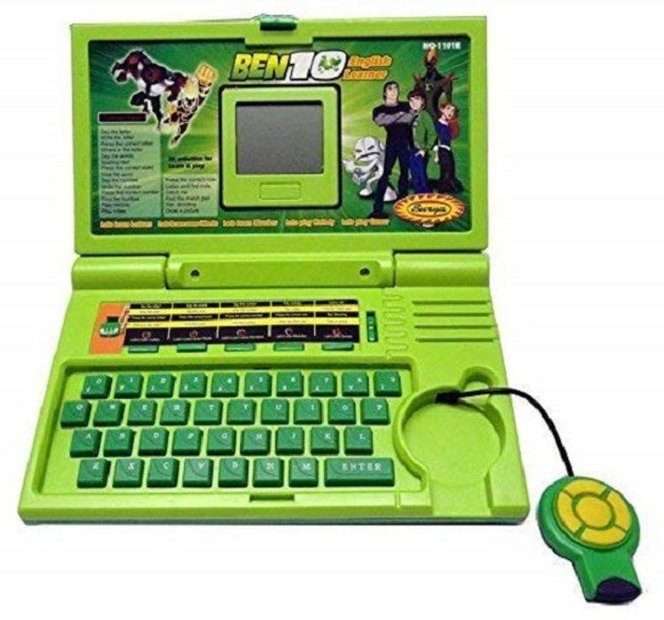 Urvashi Enterprises Ben 10 English Learner Laptop for Kids 20 Activities