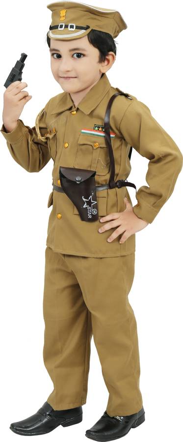 CHANDRIKA Police Dress 3 - 4 Years Kids Costume Wear