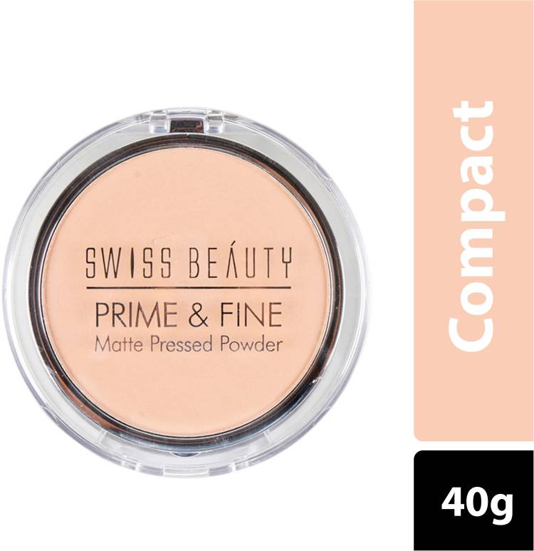 SWISS BEAUTY COMPACT MATTE PRESSED POWDER SB-403 01-ClassicIvory Compact Price in India