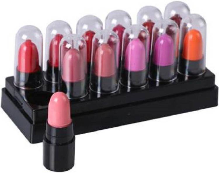 PERSONI Mini Matte Lipstick Travel Pack - Combo 12 Pieces Price in India