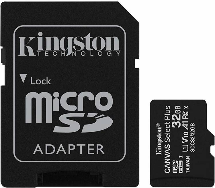 KINGSTON Canvas Select Plus A1 32 GB MicroSDHC Class 10 100 MB/s Memory Card