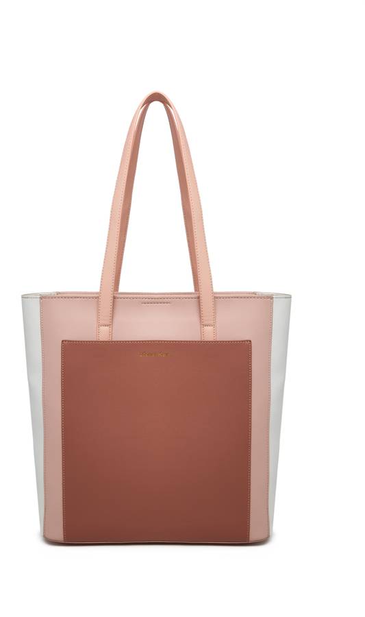 Women Pink, Brown, White Tote