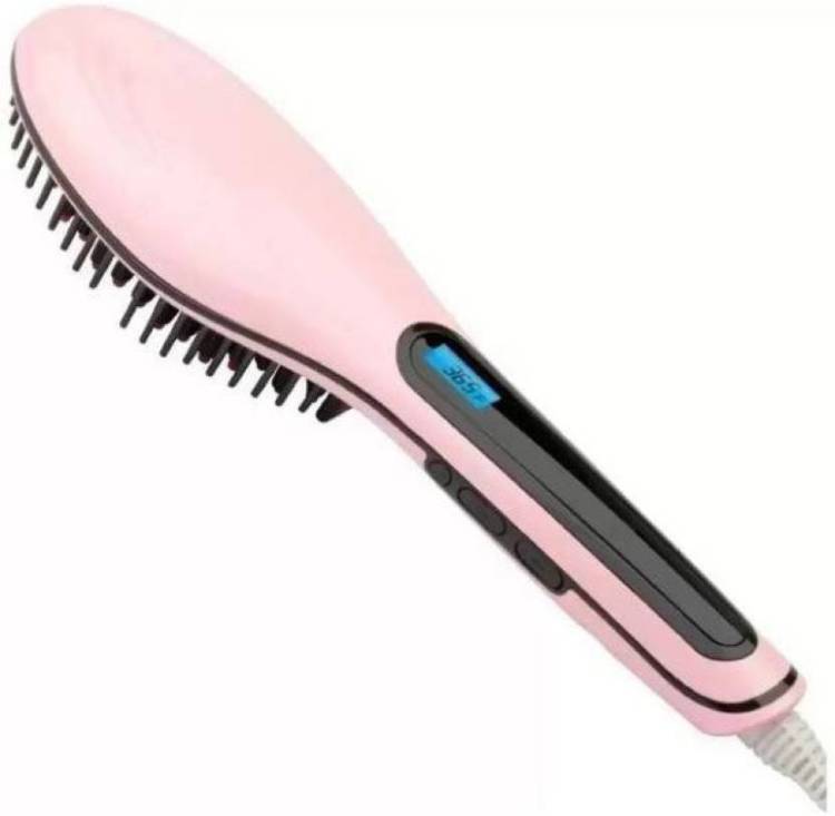 ShoppersWorld Smart Quick Sales Fast Hot Hair Straightener Comb Brush Lcd Screen Flat Iron Styling (HQT 906),Pink HQT-906 Hair Straightener Price in India