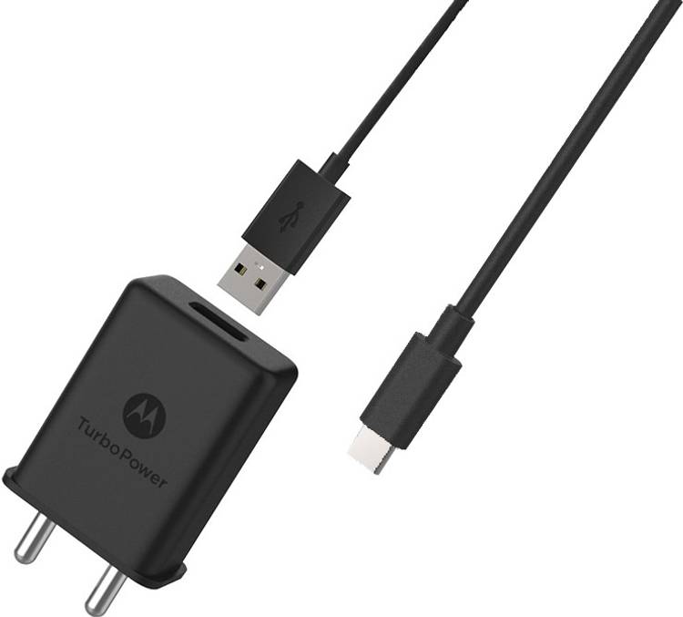 MOTOROLA Qualcomm 3.0 TurboPower Wall Charger with USB-C Data Cable Charger 15 W 3 A 15 W 3 A Mobile Charger with Detachable Cable