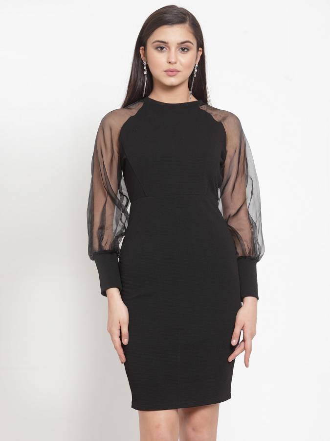 Women Bodycon Black Dress