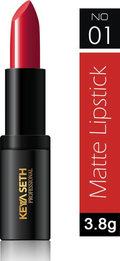 KEYA SETH AROMATHERAPY Matte Lipstick 01 Bright Red Price in India
