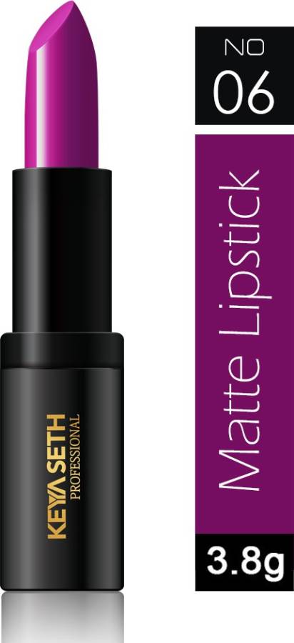 KEYA SETH AROMATHERAPY Matte Lipstick 06 Deep Purple Plum Price in India