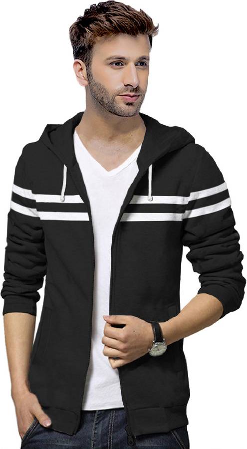 Full Sleeve Color Block Men Casual Jacket