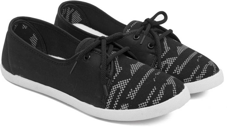 Blush-82 Canvas shoes for ladies | sneakers for women | Casual shoes for girls stylish latest design new fashion | Lace up lightweight black shoes for running, walking, gym, trekking & party Walking Shoes For Women