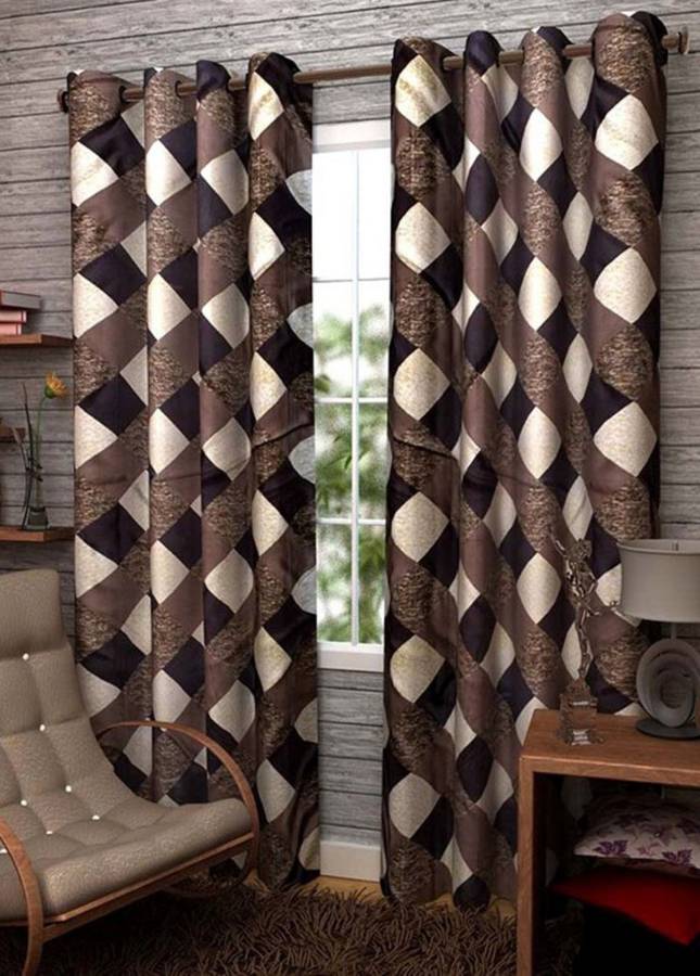 Flipkart SmartBuy 153 cm (5 ft) Polyester Window Curtain (Pack Of 2)