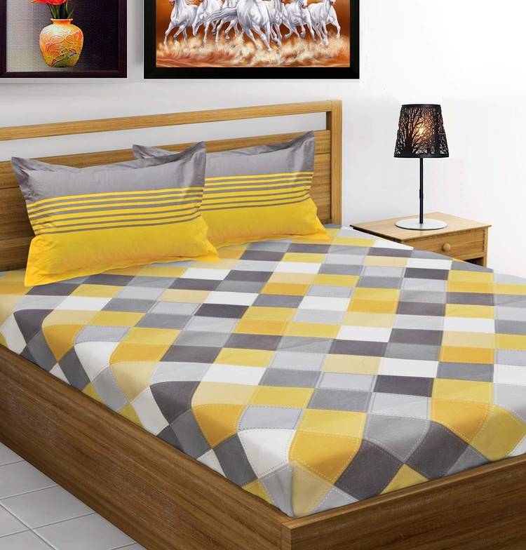 Stycloth 280 TC Cotton Double Printed Bedsheet