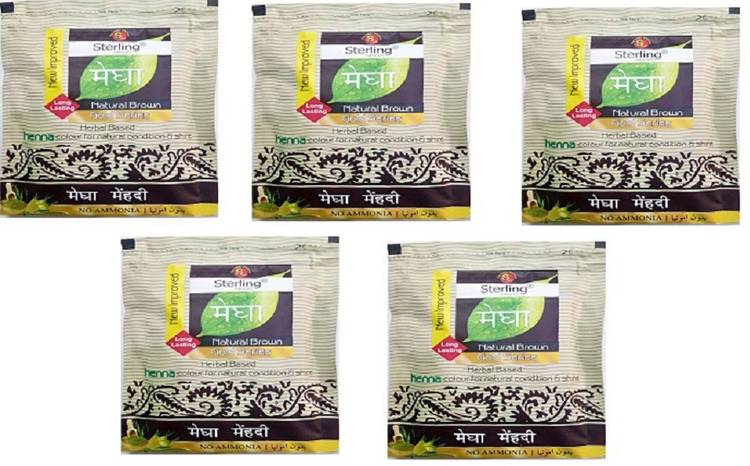 MEGHA MEHANDI Sterling International Natural Megha Mahendi| Amonia Free Herbal Based Heena Hair Colour Powder| (Brown) , Brown