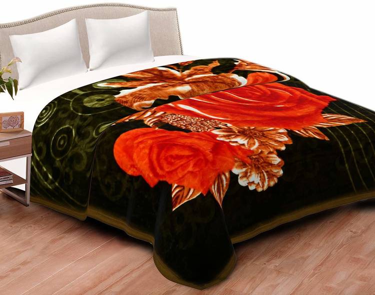 KIRTIKA ENTERPRISES Self Design Double Mink Blanket