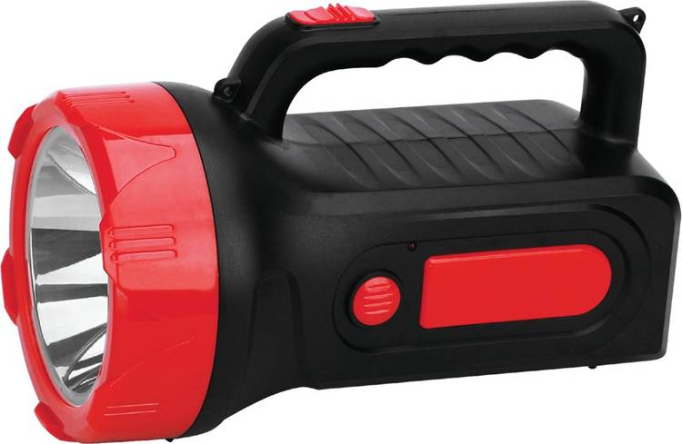 Sunaze Rechargeable High Range Emergency Search Light 75 Watt Laser + Side 2 Tube Emergency Light Torch