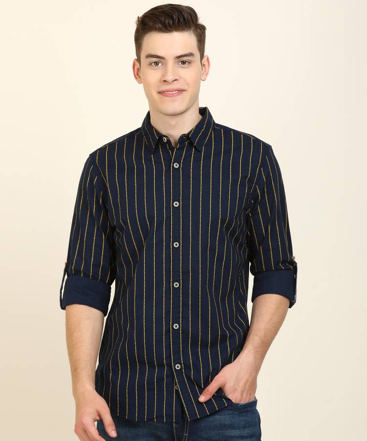 Men Printed Casual Button Down Shirt