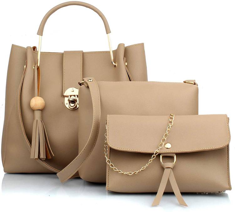 Women Tan Hand-held Bag