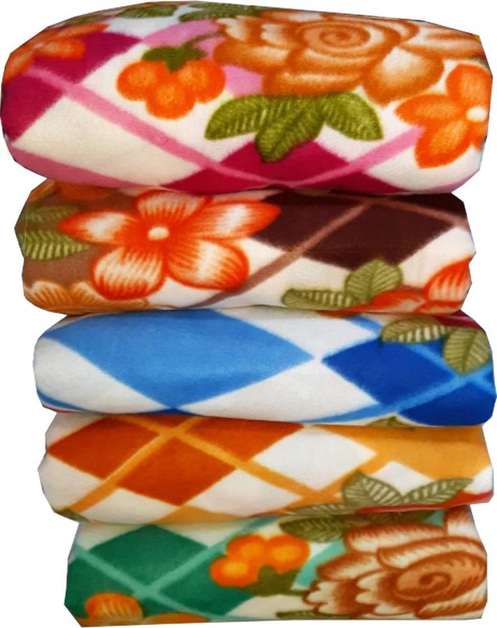 FINCH Floral Single Fleece Blanket