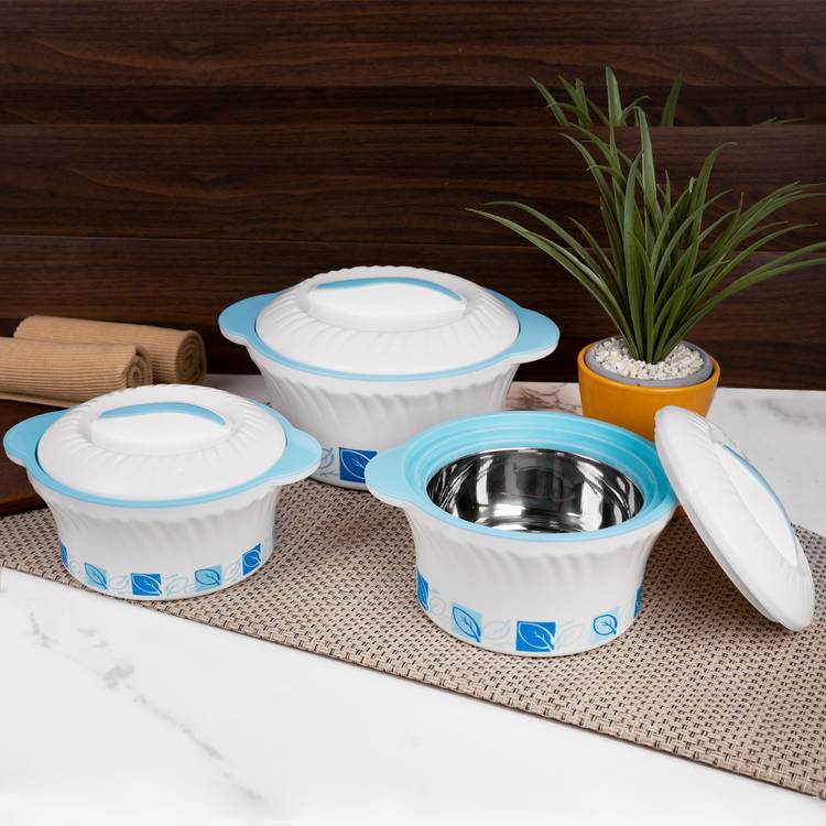 Flipkart SmartBuy Designer Pack of 3 Thermoware Casserole Set