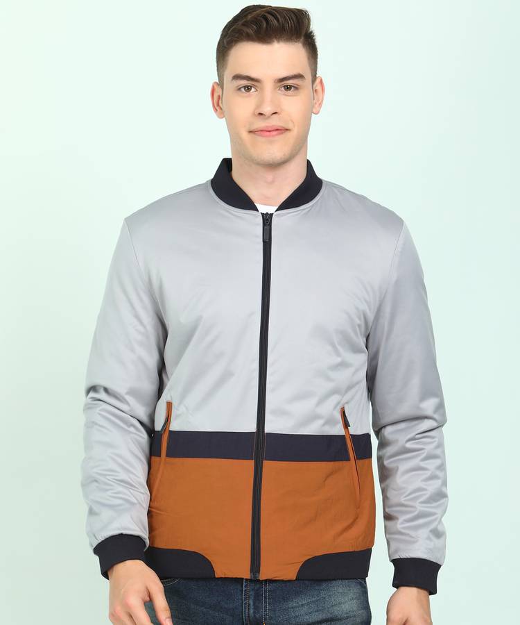 Full Sleeve Color Block Men Jacket