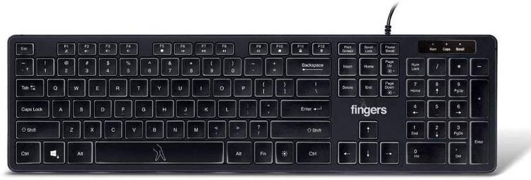 Fingers Magnifico Moonlit Wired USB Desktop Keyboard