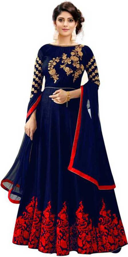 Women Gown Blue Dress Price in India