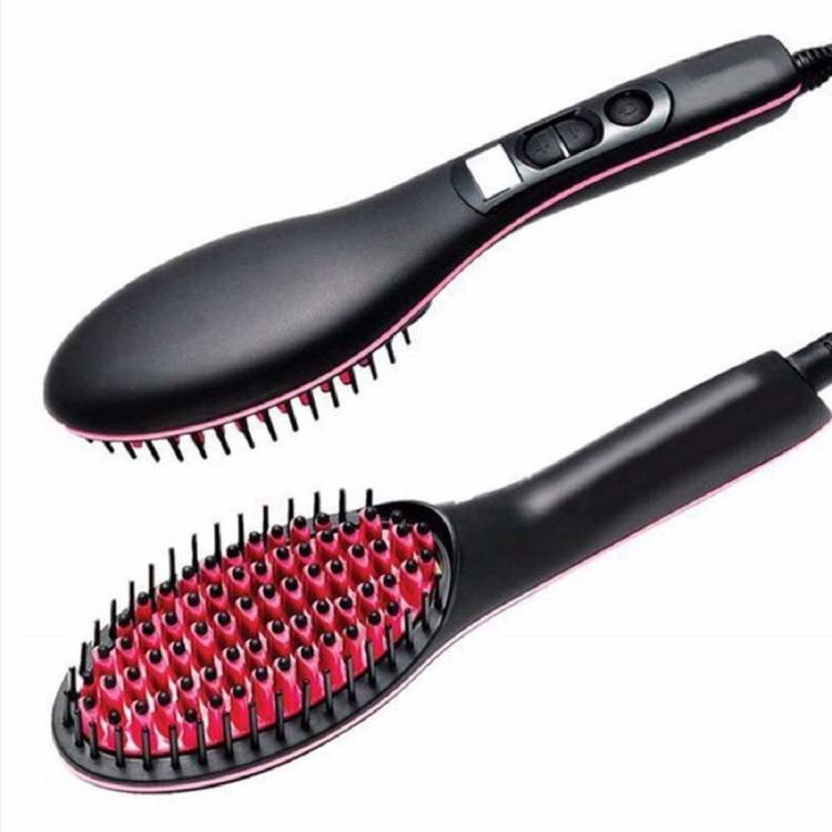 WunderVoX VII-Straight Hair Straightner Black (Brush Style)-19 XIV-68HY-Straight Hair Straightner Black (Brush Style) Hair Straightener Brush Price in India
