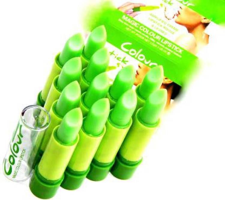BEAUTY ROSE super matte green tea color changing lipstick combo pack of 12 (multicolor, 42 g) Price in India