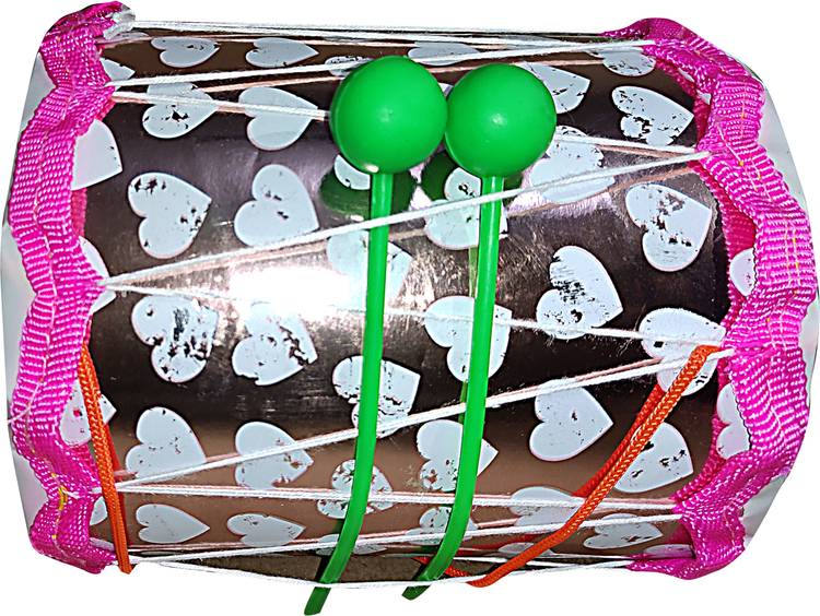 Shopsji birthdy gift NEW PATTERN Musical Dhol Toy for Small Babies and Children, Small Toys for baby, Small Musical Dholak, children style drum, small dholak for children, FATHER gift musical drum, Disco Drum for Small Babies