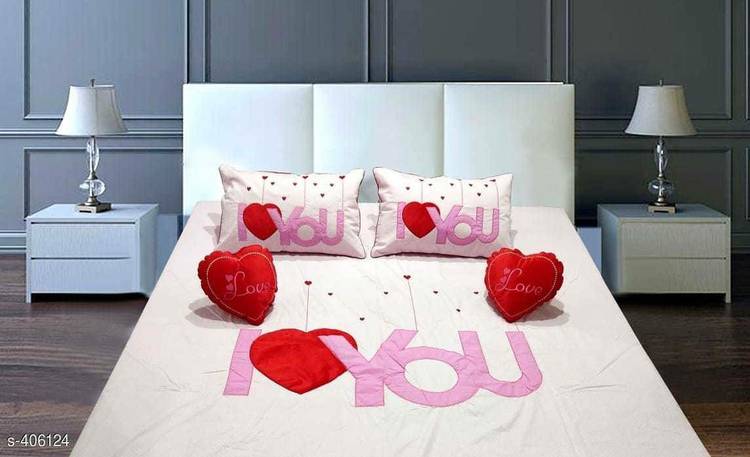 KAPRIDO 400 TC Cotton Double Abstract Bedsheet