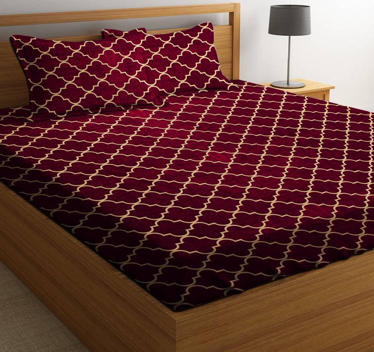 RS Quality 144 TC Microfiber Double Printed Bedsheet