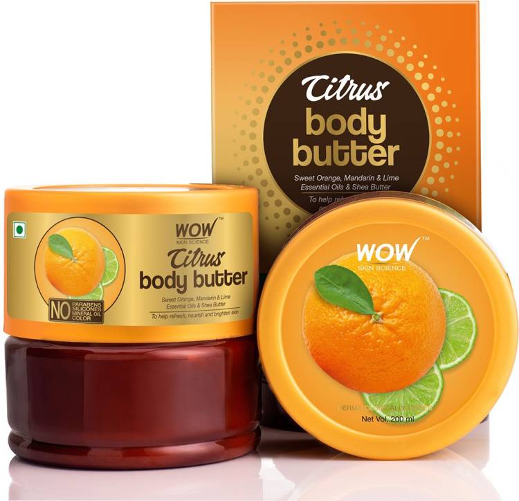 WOW Skin Science Citrus Butter - No Parabens, Silicones, Mineral Oil & Color - 200mL Price in India