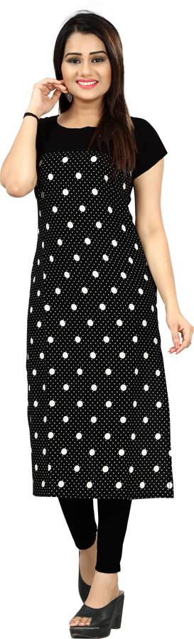 Women Printed Crepe Straight Kurta Price in India