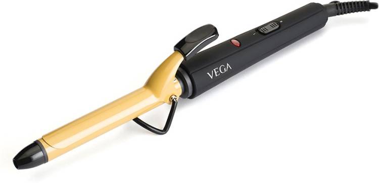 VEGA Women Beige & Black Ease Curl Hair Curling Iron VHCH 01 Electric Hair Curler Price in India
