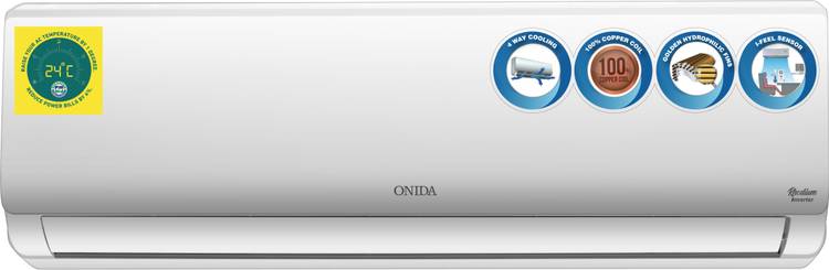 ONIDA 1 Ton 3 Star Split Inverter AC  - White