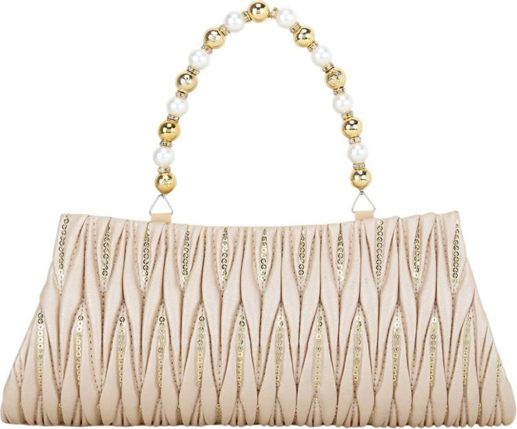 Casual, Party, Formal Gold  Clutch  - Mini Price in India