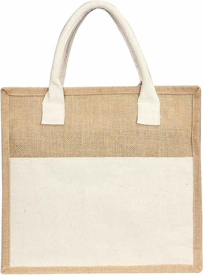 Women White, Beige Tote