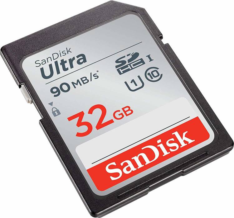SanDisk Ultra 32 GB SDHC Class 10 90 Mbps  Memory Card